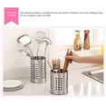 thumbnail image 4 of Stainless Steel Chopstick And Utensil Storage Holder, Heavy-Duty And Rust-Resistant Multi-Functional Tableware Organizer With Strategic Perforated Holes To Promote Air, 4 of 4