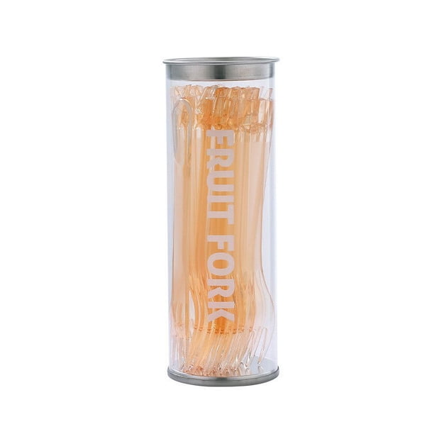 Fiudx Ofertas del día Tenedor de fruta 2 en 1 con clip desmontable Tenedor de fruta 2 en 1 con clip desmontable para escaldar pasteles Tenedor pequeño para postres Palitos pequeños para frutas fresca