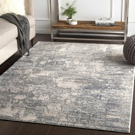 Tonica Contemporary Abstract Bohemian 7 10  x 10 2  Area Rug Collection: Tonica Colors: Medium Gray  Medium Gray/Charcoal/Ivory/Light Gray Construction: Machine Woven Material: 80% Polypropylene/20% Polyester Pile: Medium Pile Pile Height: 0.31 Style: Modern Outdoor Safe: No Made in: Turkey