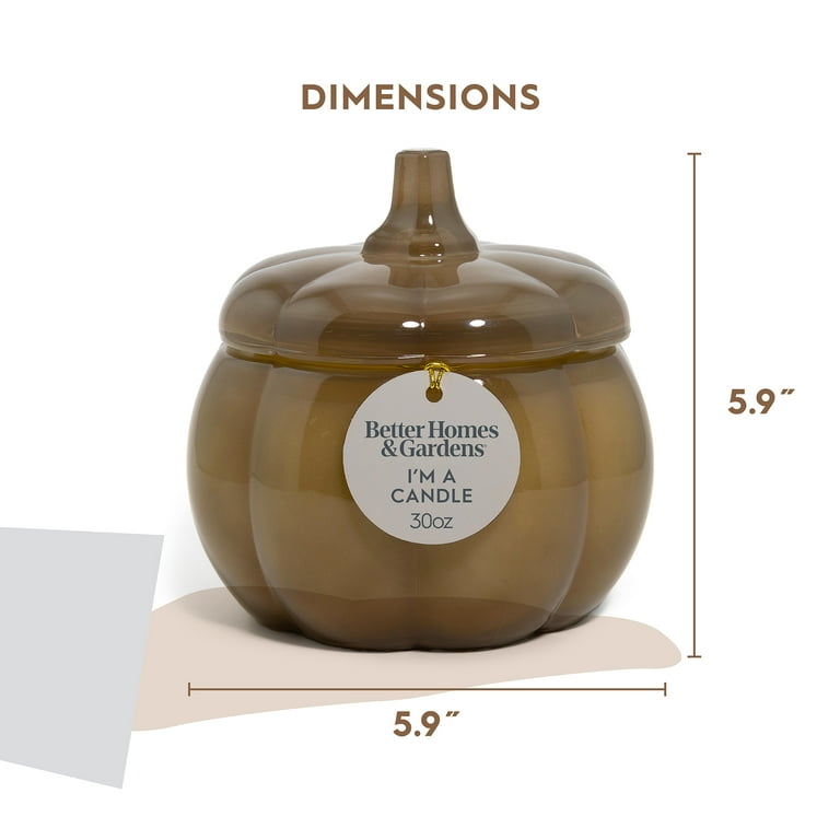 good thinking Better Homes and Gardens 3-Wick Pumpkin Jar Candle, Pumpkin