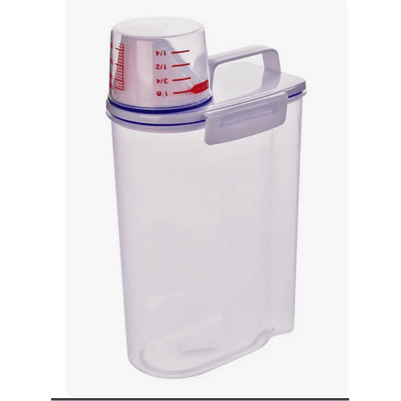 Xtellar Dispensador Despachador De Cereales Semillas Taza Medidora Color Transparente