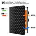 thumbnail image 2 of For iPad Mini 5 2019/Mini 4 3 2 1 Case 7.9 Inch, Rhombus Pattern Multiple Viewing Angles Stand Slim Folio Cover (Black), 2 of 6