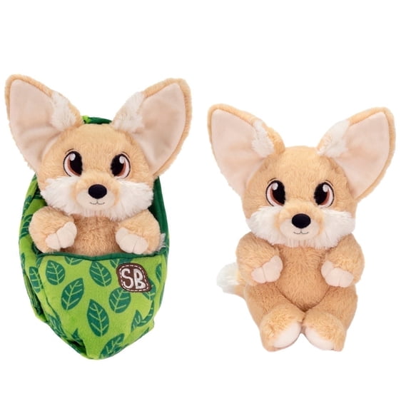 Adorable 9.5 inch Fennec Fox Plush Toy in Sling Soft, Cuddly Stuffed Animal for Valentine Gift