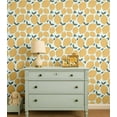 thumbnail image 2 of S4Sassy Peel & Stick Vinyl Wallpaper, Lemon Print Wallpaper Contact Paper Waterproof - Orange, 25"X 120", Textured Finish, Removable Walls Covering For Kids Room Wall Decor, Baby Room, Playroom, 2 of 8