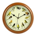 thumbnail image 1 of Lipstore Bird Wall Clock Creative Round Bird Clock with Sound for Bedroom Home Office, 1 of 8
