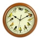 thumbnail image 1 of Reloj de pared con pájaro cantor, reloj de pared decorativo que en horas, decoración redonda, reloj colgante de pared silencioso para sala de, 1 of 9