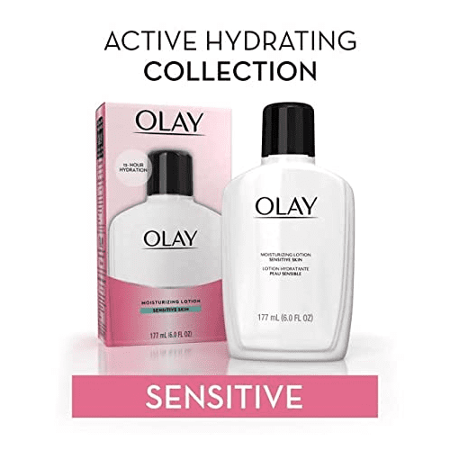 Olay Moisturizing Lotion for Sensitive Skin Glycerin, 6.0 oz, 5 Pack