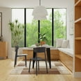 thumbnail image 3 of Creative Images Dining Table with Sintered Stone Top and Metal Black Legs, 3 of 5