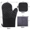 UUGEE Silicone Oven Mitts & Pot Holders, HeatResistant NonSlip Gloves