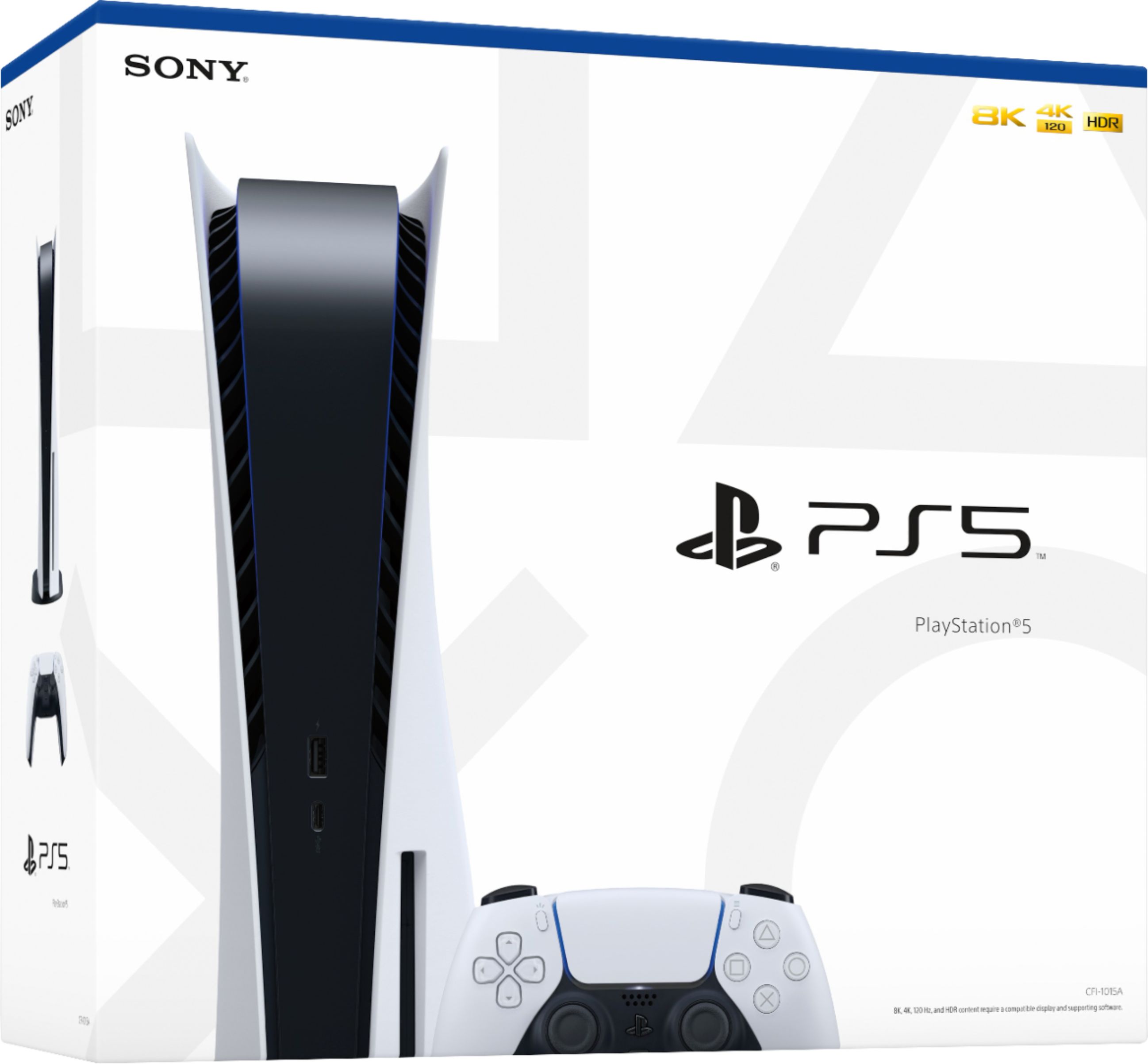 Sony PlayStation 5 Console (PS5 Disc Console) Disk Version Including Two Controller and Controller Case - image 4 of 5