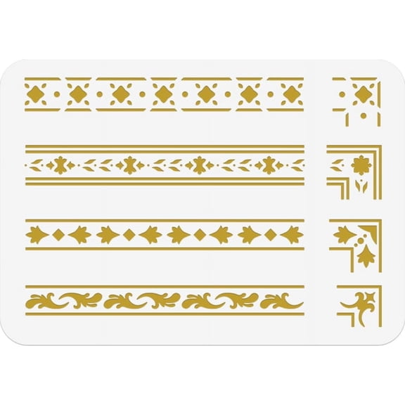 1 Sheet PET Hollow Out Drawing Painting Stencils for DIY Scrapbook Photo Album Floral 297x210mm