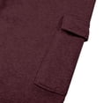 thumbnail image 7 of Luvrsol Men Cotton Canvas Utility Work Cargo Pants Elastic Waist Straight Full Length Casual Trousers S-2XL, 7 of 7