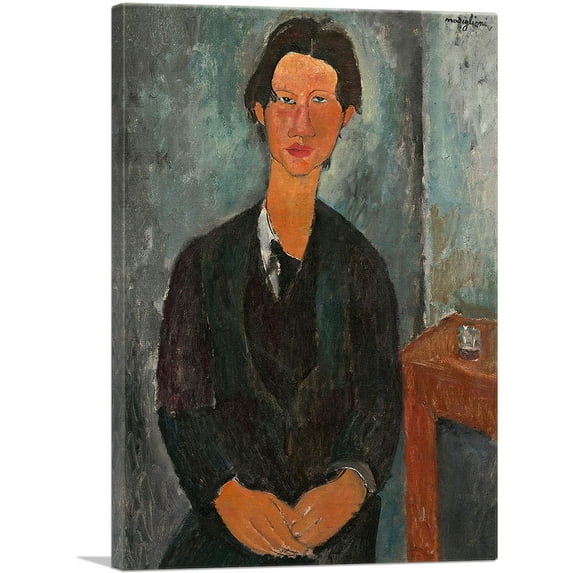 ARTCANVAS Portrait Of Chaim Soutine 1917 Canvas Art Print by Amedeo Modigliani - Size: 60" x 40" (1.50" Deep) (3-Piece)