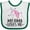 White and Green, variant on Inktastic My Oma Loves Me Girl Unicorn Girls Baby Bib