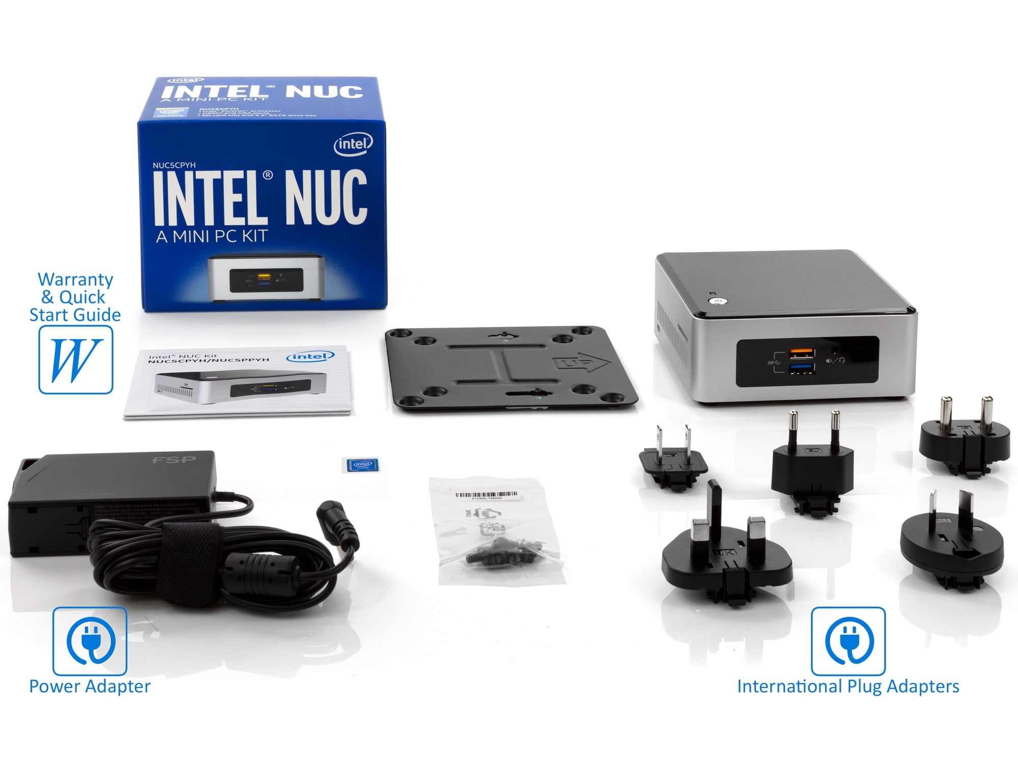 Intel NUC5CPYH Mini Desktop/HTPC, Intel Dual-Core Celeron N3050