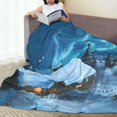 thumbnail image 6 of Vsdgher Mountain Cottage In Snow Ultra-Soft Micro flannel Blanket Throw Blankets for Couch Sofa, Bed (4 sizes)-50"x40", 6 of 7