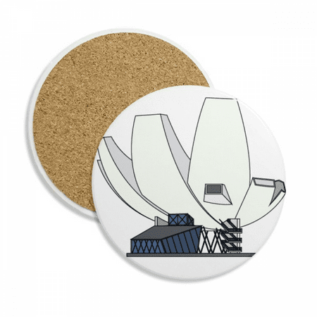

Singapore Art Science Museum Coaster Cup Mug Tabletop Protection Absorbent Stone