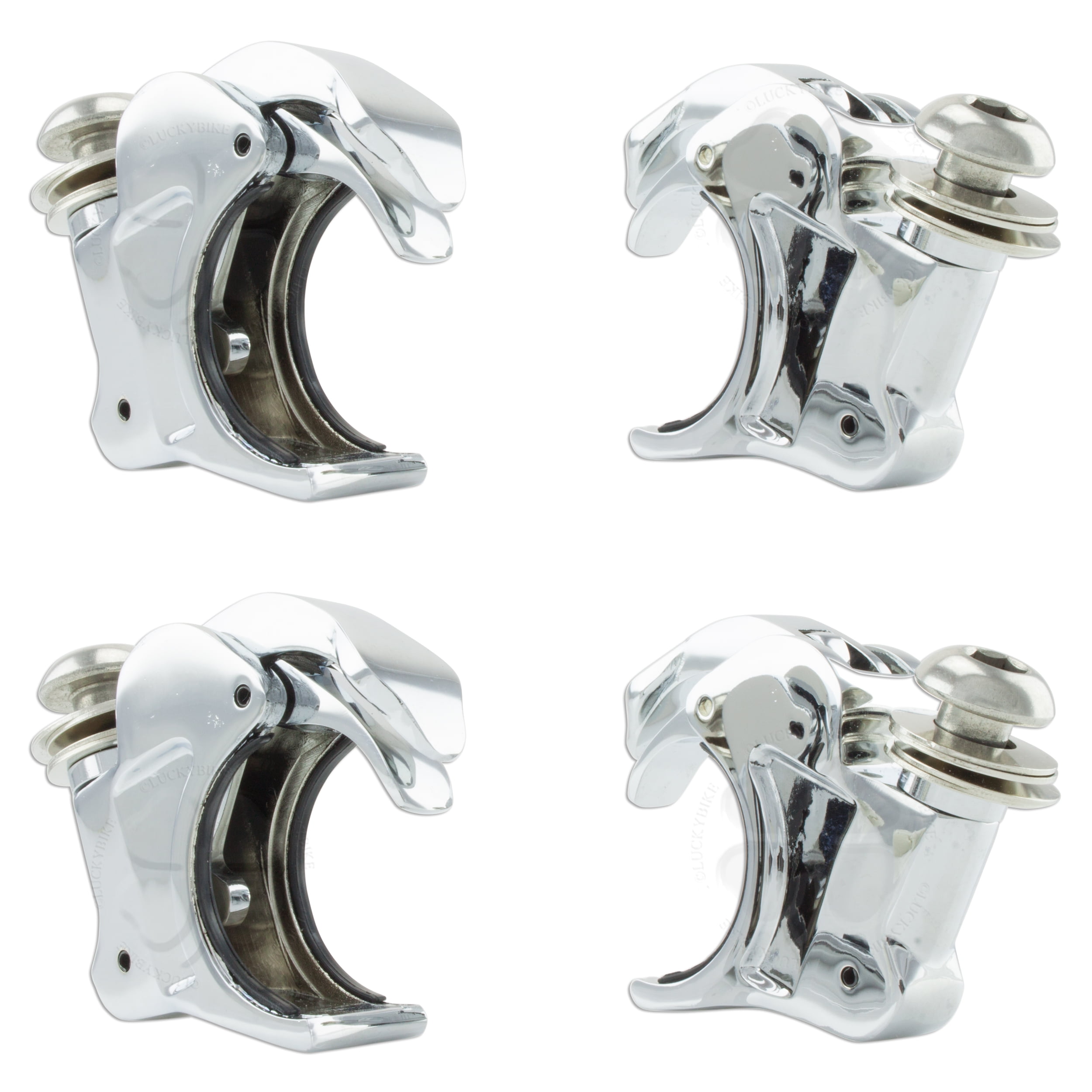2x 41mm Quick Release Windshield Clamps Harley Davidson FXDWG 1450 Wide