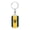 Dog Tag with Swivel Keychain (Gold), variant on Barbados Flag Dog Tag Keychain Stainless Steel Silver Tone or Gold Tone