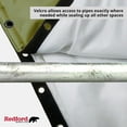 thumbnail image 5 of Redford Supply Customizable Backflow Preventer Insulation Outdoor Pipe Cover for Winter Freeze Protection | Well Cover, Irrigation Waterproof Pouch, Sprinkler Valve Cover (18"W x 24"H, Green), 5 of 7