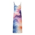 thumbnail image 3 of Fmbrln Plus Size Dresses for Women Summer Sleeveless V Neck Cami Long Dress Casual Loose Fashion Print Maxi Dress Beach Vacation Sundress, 3 of 5