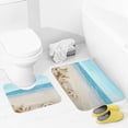 thumbnail image 5 of Bathroom Rugs Set 2 Pieces, Sea Star Bathroom Set - Quick Drying Bath Mat And U-Shaped Toilet Rug, Water Absorbent Bath Carpet For Bedroom Floor Living Room, Machine Washable, 5 of 6