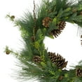 thumbnail image 3 of Northlight Real Touch™️ Long Pine Needle and Pinecone Artificial Christmas Wreath - 28" - Unlit, 3 of 6