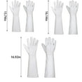 thumbnail image 3 of ZMKIAG Long Gardening Gloves, Cowhide Leather Rose Pruning Gloves, Breathable Thorn Proof Gauntlet Gloves, Resistant Thick Cowhide Leather Work Garden Gloves, White, 3 of 8