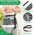 thumbnail image 6 of IAUYY Waiter's Apron with 3 Pockets Waterproof Adjustable Cooking Aprons for Kitchen for Woodworkers Artists and Gardening Gifts for Women Weave-patterned Painting, 6 of 7