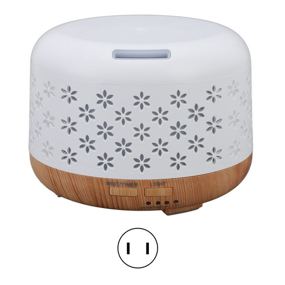 Humidifier,Wood Grain Humidifier 300ml Aromatherapy Diffuser Essential Oil Diffuser Smooth Operation