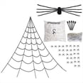 thumbnail image 1 of Decoraciones de Halloween de 295 Pulgadas, Telaraña de Halloween, Decoración Exterior de 59 Pulgadas, Araña Falsa para Jardín, Decoración de Casa Embrujada., 1 of 5