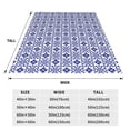 thumbnail image 3 of Balery Blue And White Porcelain Chinaware Manta de Felpa Suave y Acogedora – Cobija de Franela Aterciopelada para Cama, Lavable y Cálida para Sofá, Mascotas, Transpirable-60"x50", 3 of 7