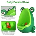 thumbnail image 2 of Soraco Frog Potty Training Urinal for Toddler Boys Toilet with Aiming Target-Green, 2 of 5