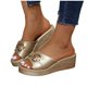 thumbnail image 4 of Vestidos de Tamaño Mayor de las Mujeres Estilo Versátil Casual Tacón de Cuña Primavera/Verano Sandalias Ligeras de Moda Zapatos Negros de las Mujeres, 4 of 9