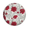 thumbnail image 2 of Balery Leaves And Anemonetire Cover Waterproof Dust-Proof, Universal Spare Wheel Tire Cover For Trailer, Rv, Suv Truck And Vehicle Camper Accessories-17 Inch, 2 of 9