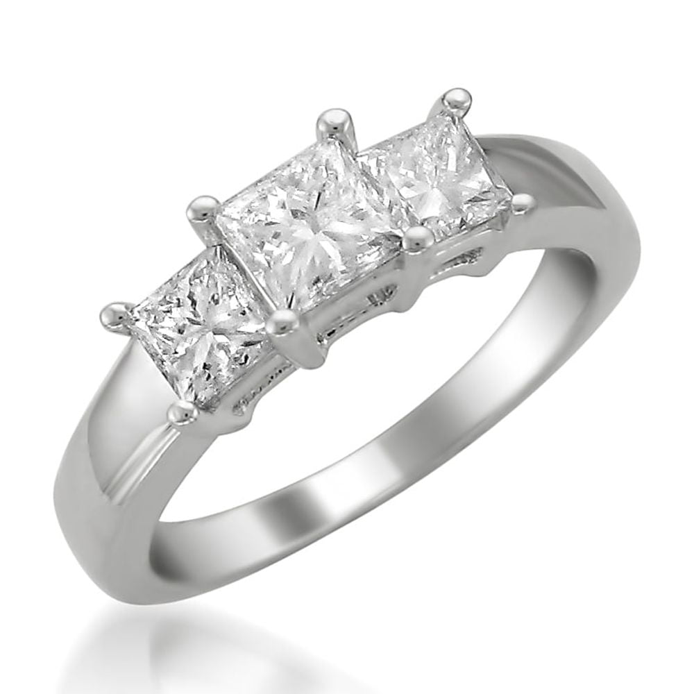 Arista 1/2 Ct Diamond Cluster Women's Engagement Ring in Sterling Silver (I-J, I2-I3)