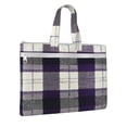 thumbnail image 2 of Handbag File Bag 15×10.6in Large Capacity Double Pocket Designed For Work Travel Travel Shopping Purple Buffalo Plaid Check Tartan Scotland_2, 2 of 8