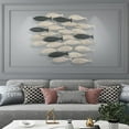 thumbnail image 5 of 3D Metal Fish Wall Art Decor for Living Room, Modern Luxury Wall Art Sculpture Wall Hanging Decor for Bedroom Kitchen Bathroom, 5 of 6