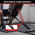 thumbnail image 2 of Adjustable Weight Bench with 7 Level Backrest, 4 Level Seat, 3 Level Leg Extension, Foldable Dumbbell Workout Bench for Home Gym, Incline Decline Positions for Full Body Strength Training, Black, 2 of 9
