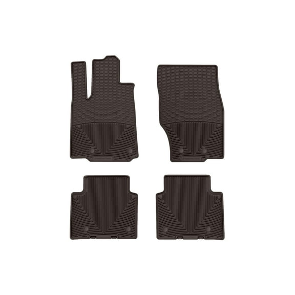 WeatherTech All-Weather Floor Mats compatible with Jeep Grand Cherokee 4xe, Grand Cherokee L, Grand Cherokee - 1st & 2nd Row, Cocoa