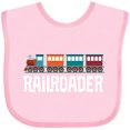 thumbnail image 3 of Inktastic Railroader Train Hobby Boys or Girls Baby Bib, 3 of 4
