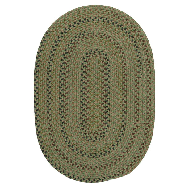Throw Rug Runner, Olive Green And Brown Rug