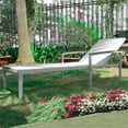 thumbnail image 2 of Pemberly Row Transitional Wood Reclining Chaise Lounge in Natural White, 2 of 4