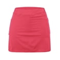 thumbnail image 5 of vigerkar Elastic Skorts for Women, Women's Casual Athletic Tennis Skirts, Sports Lightweight Golf Workout Skort (Hot Pink, 5XL), 5 of 5