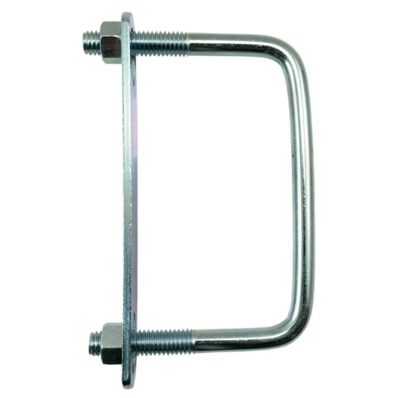 3/8"-16 x 4" x 3" Zinc Plated Steel Square U-Bolt (10 pcs.)