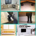 thumbnail image 4 of 2PCS table legs, support legs, plastic adjustable cabinet legs, sofa support legs, bathroom cabinet legs, coffee table legs, TV cabinet support legs, bed legs, 80mm-100mm black, 4 of 5