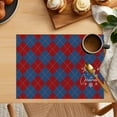 thumbnail image 5 of Dmlowu Christmas Placemats - Non-Slip Placemats for Dining Table, Heat Proof Christmas Place Mats for Kitchen Dining Holiday Party Decor, Merry Christmas Decorations Table Mats, 5 of 6