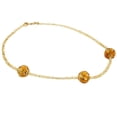 thumbnail image 2 of GlassOfVenice Murano Glass Royal Cognac Balls Necklace, 2 of 8
