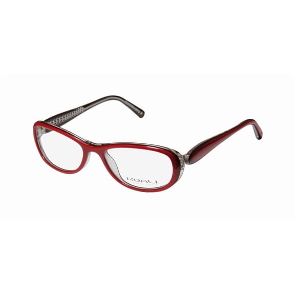 NEW KOALI 7183K WOMENS/LADIES DESIGNER FULL-RIM RED / CLEAR FRAME DEMO LENSES 51-16-130 EYEGLASSES/EYEGLASS FRAME