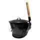 thumbnail image 5 of Cubo de cenizas para chimenea,Cubo de ceniza con tapa y pala práctico,Cubo para cenizas de chimenea,resistente y duradero,Cubos de carbón Accesorios Parrilla versátil,Herramientas para, 5 of 9